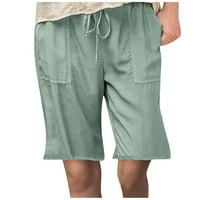 Frehsky kratke hlače za žene plus veličine žene čvrste zategnute hlače džepni kombinezoni casual hlače zelene