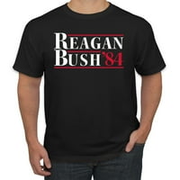 Divlji Bobbi, kampanja Reagana Busha, AA, Muška grafička Majica, Crna, 3 AA-A