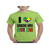 Muška majica Kratki rukav - volim nekoga s autizmom
