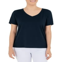 Time i TRU ženska majica s V-izrezom Pima Cotton, 2-pack