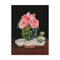 Zaštitni znak likovne umjetnosti 'Ruže, parfem i čipka' platno umjetnost Mary Irwin