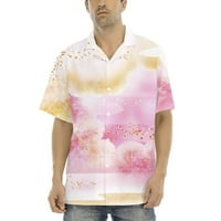Muške tiskane košulje gumb s kratkim rukavima Down Down Majice za plažu za muškarce modne košulje vrhovi Predimenzionirana