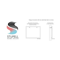 Stupell Industries Geometrijski apstraktni kolaž blokiran neutralnim smeđim oblicima uokvirenom zidnom umjetnošću,