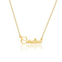 Ogrlica prilagođenih imena personalizirana, 14K zlatna obloga Ogrlica Personalizirani šarm nakit poklon za žene