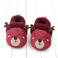 Božićne dječje cipele dojenčad tople prewalker anti cipele u zatvorenom malu cipelu ljubičasta