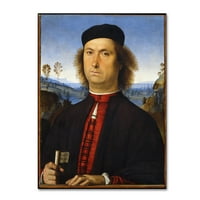 Portret platnene umjetnosti zaštitnog znaka 'Frencesco Delle Opere' Canvas Art by Pietro Perugino