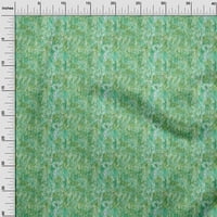 Jednobojni pamučni dres svijetlozelena tkanina, materijal za šivanje akvarela s cvjetnim printom, tkanina širine