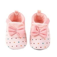 Prvi šetač za djevojčice; Slatke neklizajuće cipele s mekim potplatom s mašnom za novorođenčad;