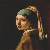 Vermeer, plakat glave mlade djevojke, gravura Johannesa Vermeera
