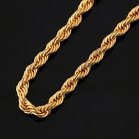 Heiheiup Link Lank Lanac Gold Muškarci Ogrlica Kubanska rubnica ispunjena modne ogrlice privjesci duga ogrlica
