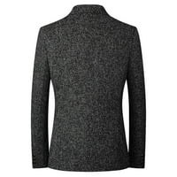 Gospodo blazers LEEy-world, jesensko-zimski trend, Retro-odijelo s rol-bar na jedan preklopni, sa dva džepa, приталенный